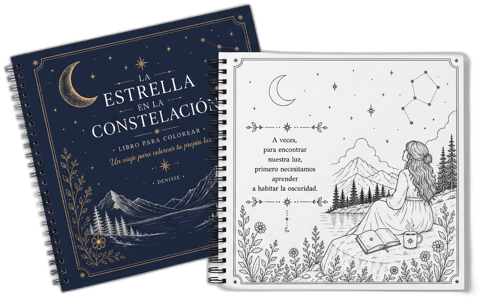 La Estrella en la Constelación junto a lápices de colores